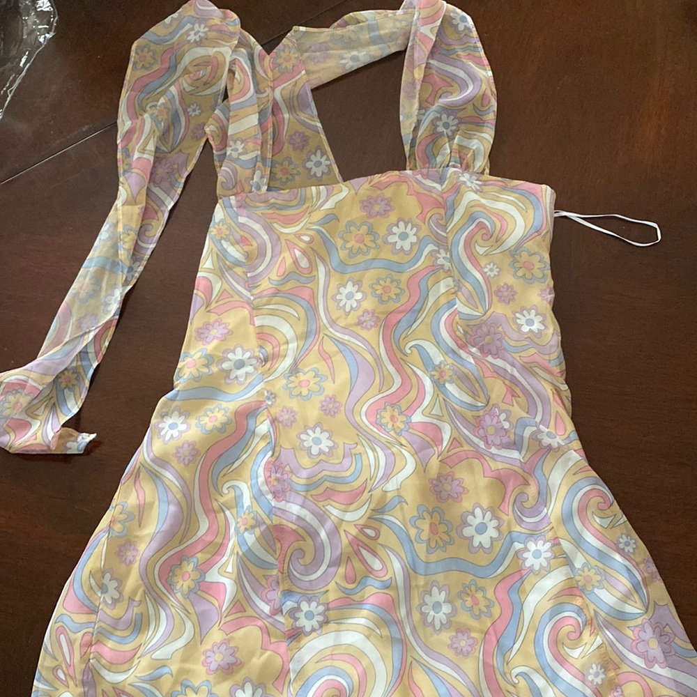 Princess Polly Charlotte Mini Dress Rainbow- US 6